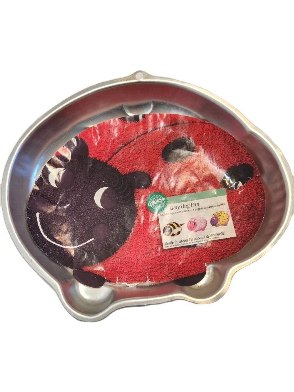 Vintage Wilton Lady Bug Cake Pan Mold 2105-3316  Original Insert Instructions